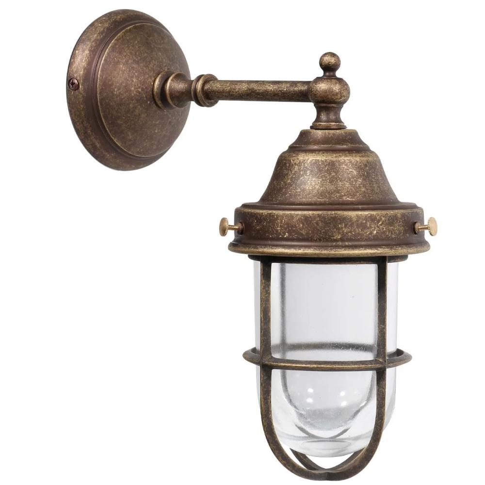 klasicka mosadz vonkajsia klenuta lampa pristavna namorska atmosfera anticky mediteran na stenu zahradny vodotesny rustikalna chalupa balaton vidiecke stary vintage retro lampy zahradne.jpg